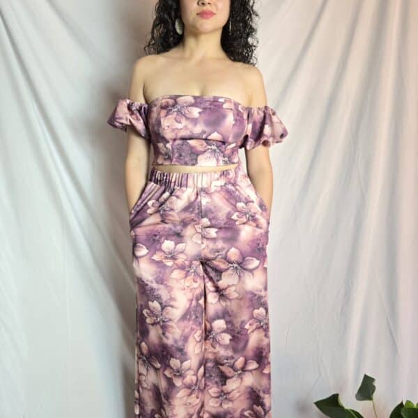 Set DANNA - Flores (Violeta)