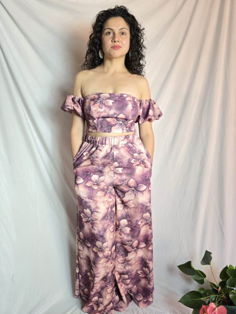Set DANNA - Flores (Violeta)