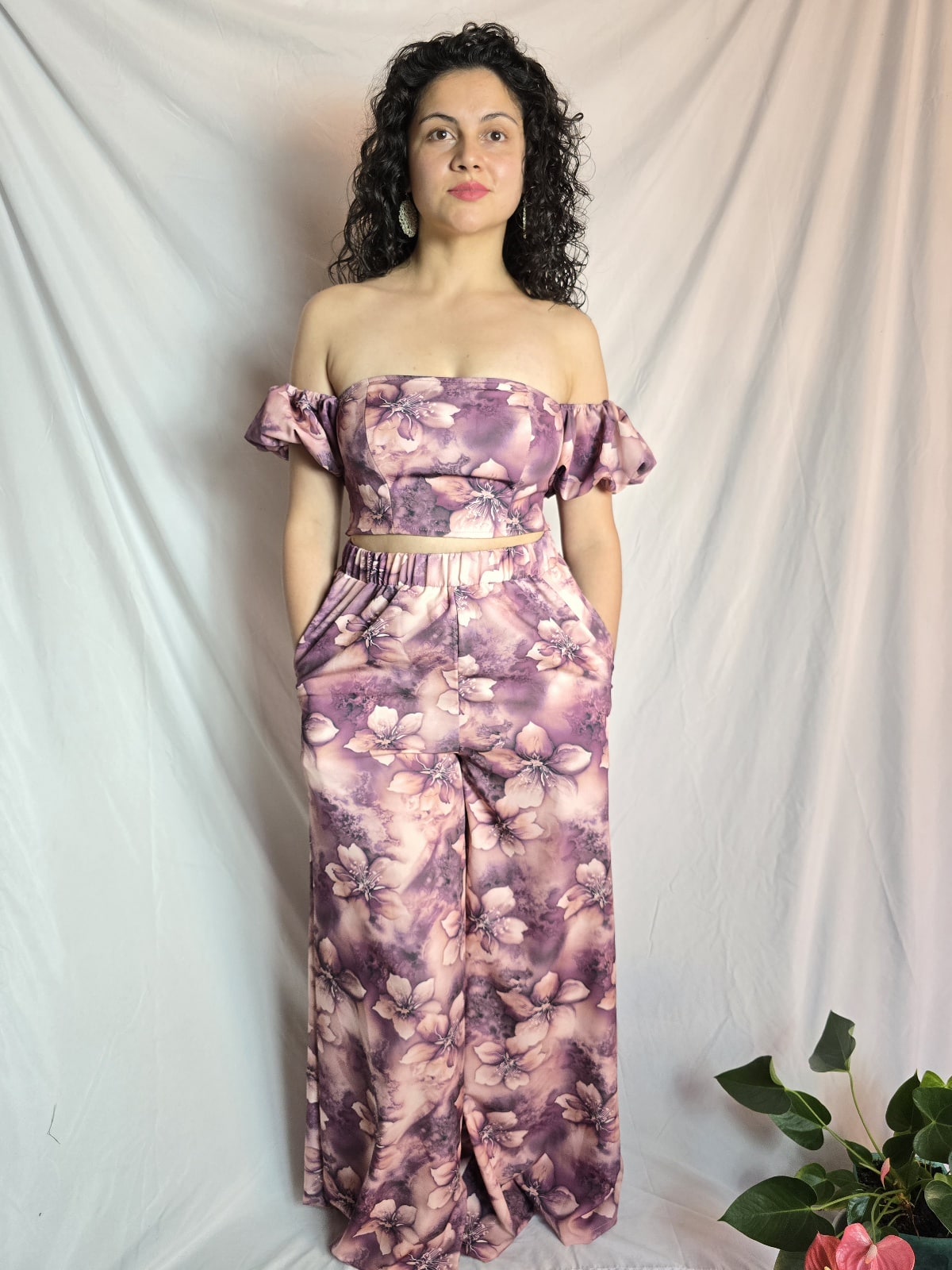 Set DANNA - Flores (Violeta)