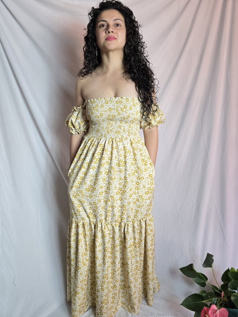 Vestido ELSA - Flores (Amarillo)