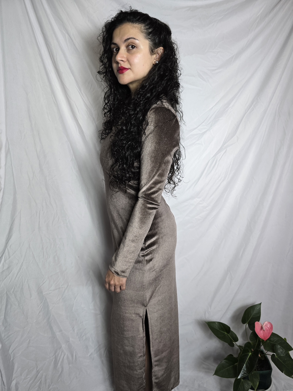 Vestido ERIKA - Moca - Image 2