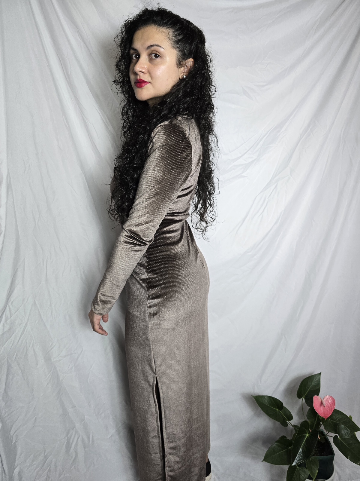 Vestido ERIKA - Moca - Image 3