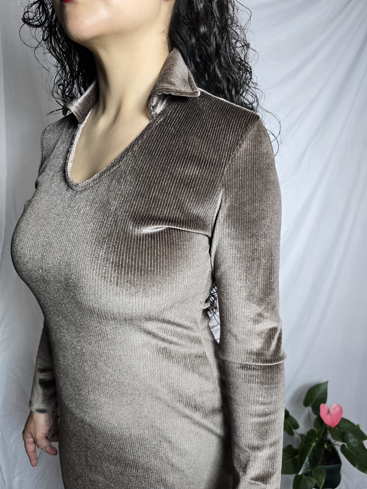 Vestido ERIKA - Moca - Image 4