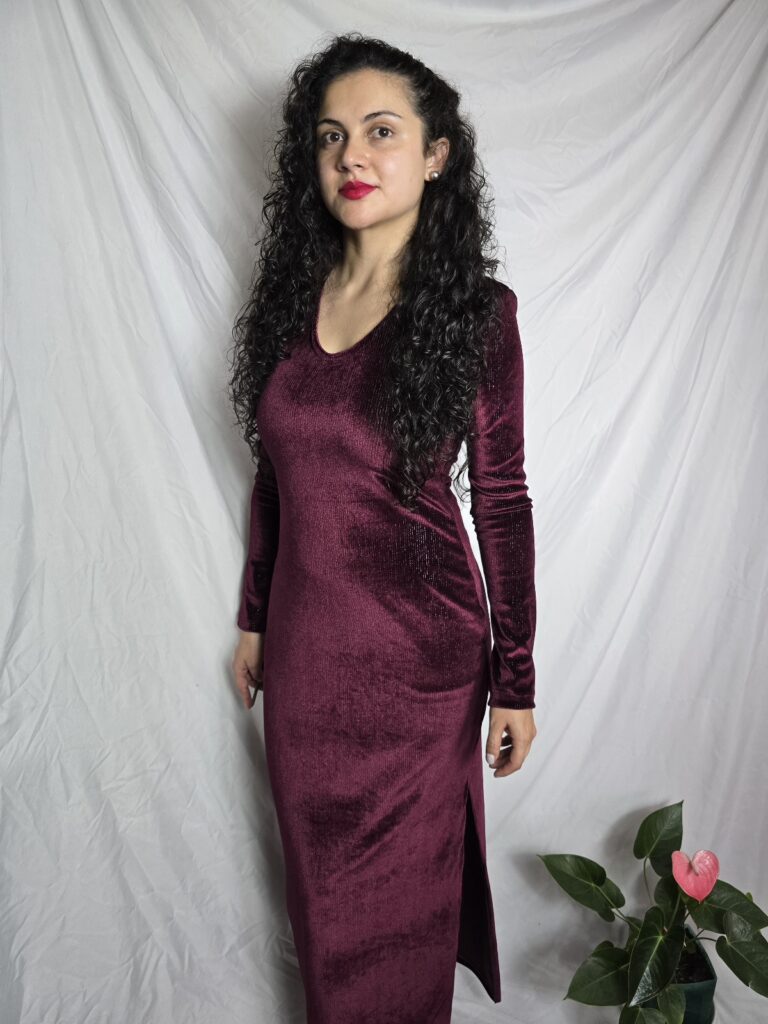 Vestido ERIKA - Vinotinto
