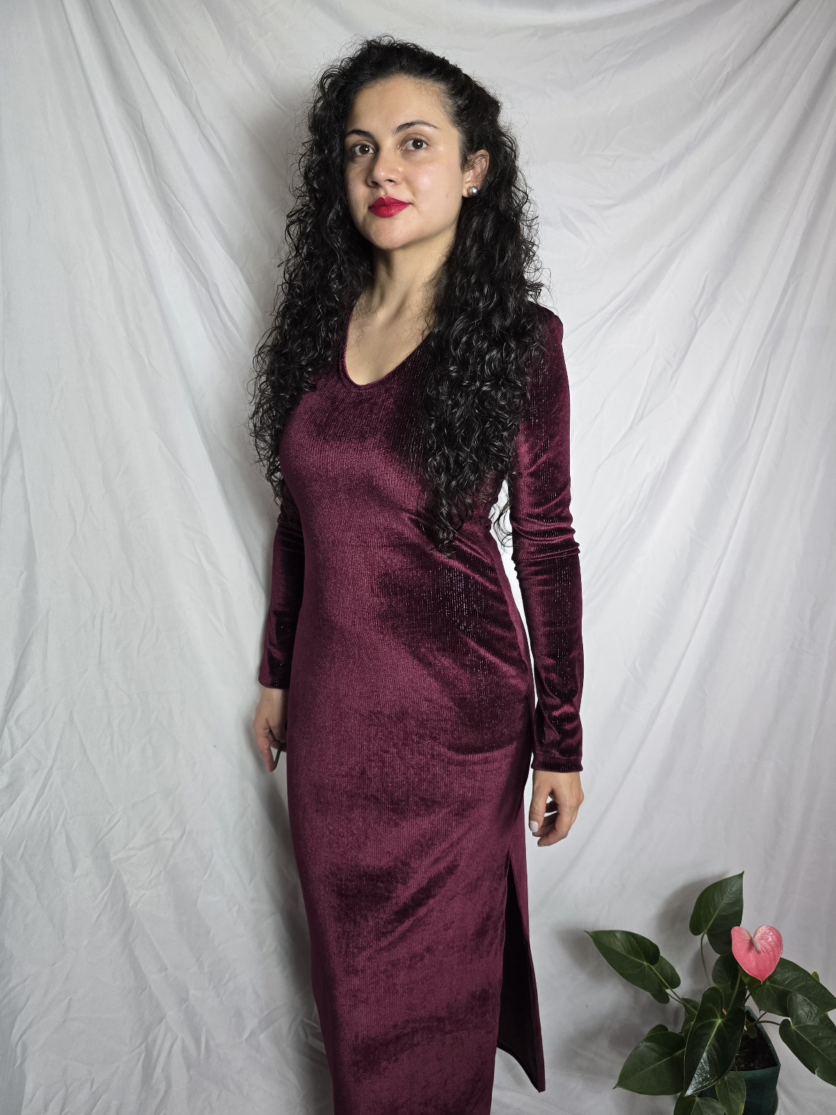 Vestido ERIKA - Vinotinto